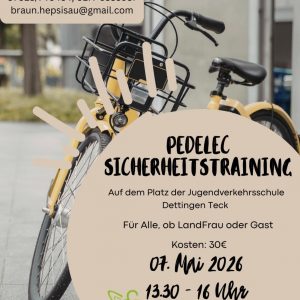 Sicher unterwegs mit dem Pedelec