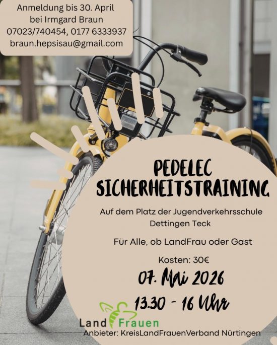 Sicher unterwegs mit dem Pedelec