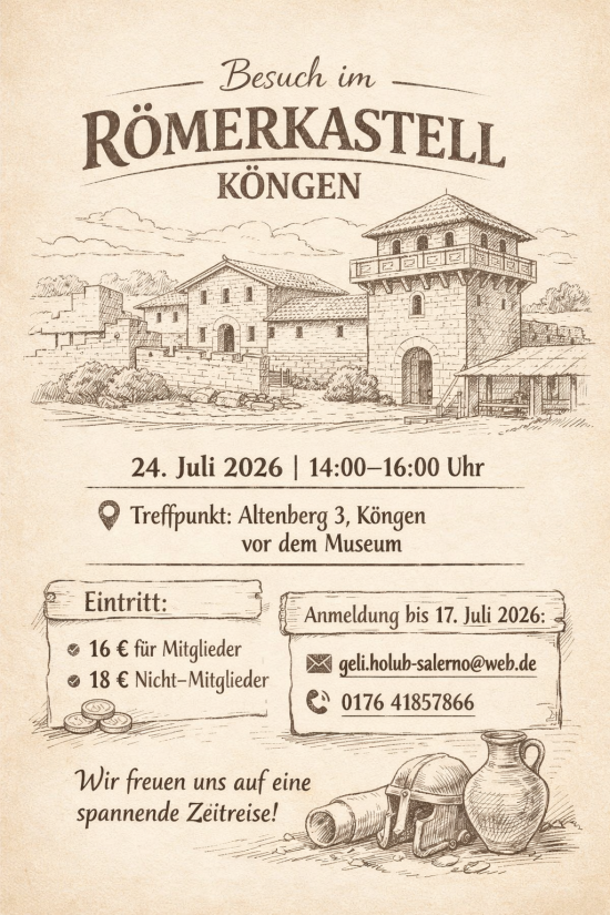 Ausflug Römerkastell mit Frau Holub am 24.07.2026