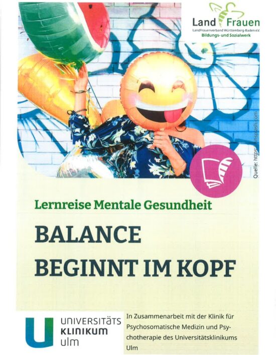 Der Arbeitskreis Gesundheit im Landfrauenverband BW, startet mit einer Online-Lernreise für mehr Wohlbefinden